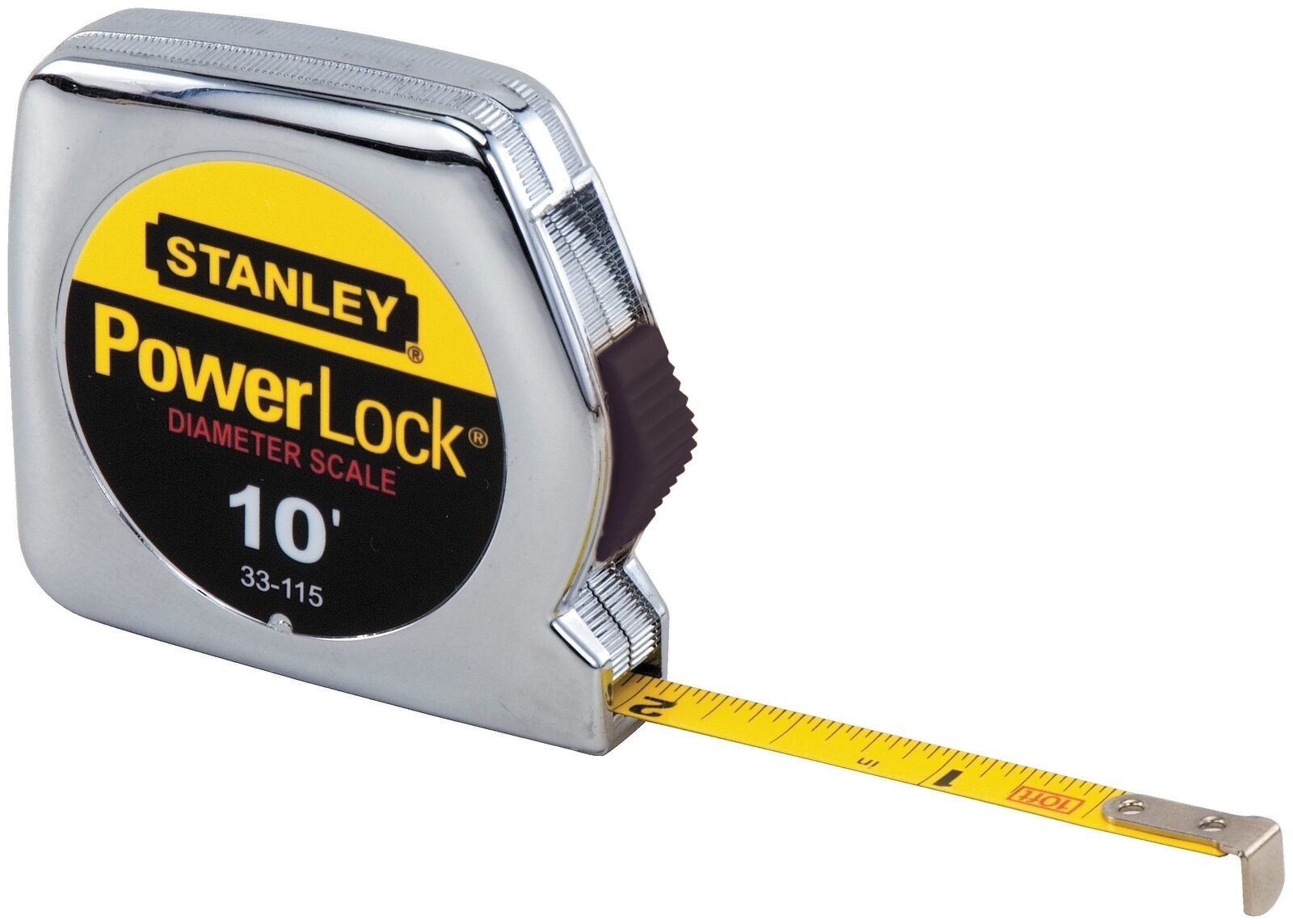 10 ft PowerLock Pocket Tape Measure (with Diameter Scale)