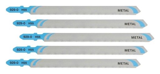 108mm T-Shank HSS Jigsaw Blade Metal (T318A) (5 Pk)