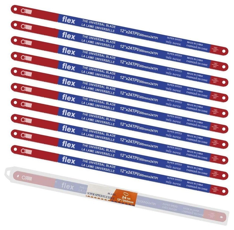 12 in 24 TPI High-Carbon Steel Hacksaw Blade