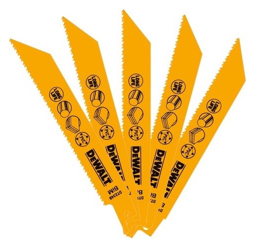152mm 10-14 TPI (Wood) Bi-Metal Reciprocating Blade (5 Pk)