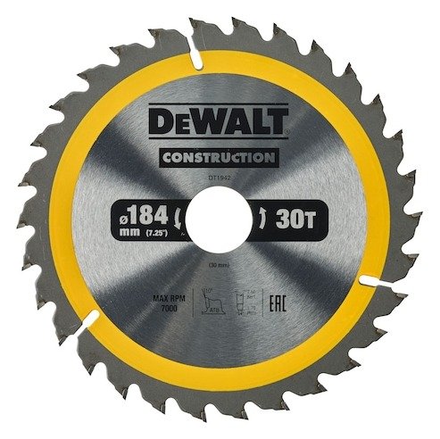 184mm x 30mm 30T Circular Saw Blade