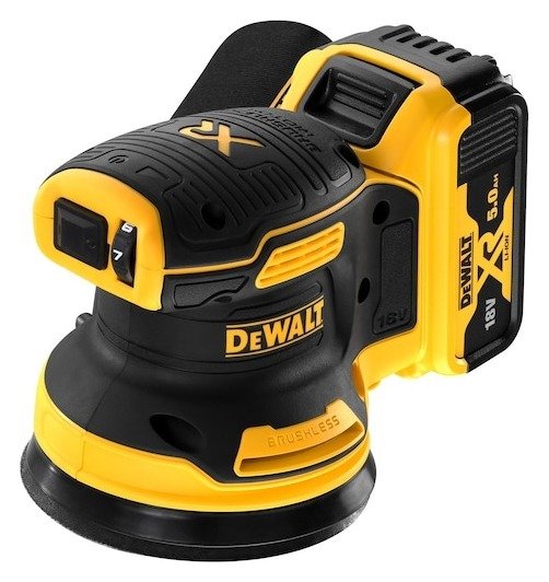 18V XR 125mm Brushless Sander - 2 X 5 Ah