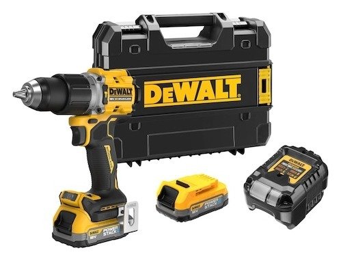 18V XR Brushless Hammer Drill Driver - 2 X 1.7Ah POWERSTACK Battery