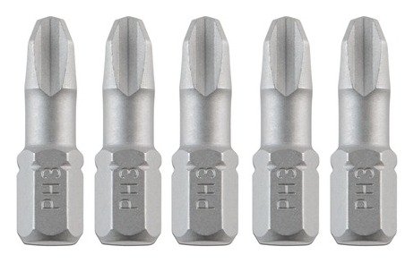 25mm PH3 Screwdriver Bit (5 Pk)
