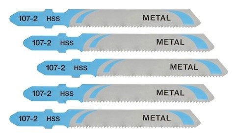 50mm T-Shank HSS Jigsaw Blade Metal (T118A) (5 Pk)