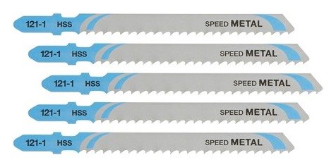 72mm T -Shank HSS Jigsaw Blade Metal (T127D) (5 Pk)