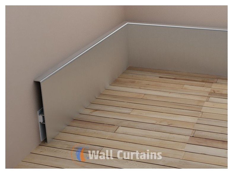 Aluminum Skirting 100mm