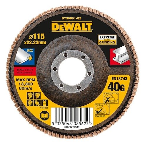 EXTREME 115mm 40G T27 Zirconium Oxide Flap Disc