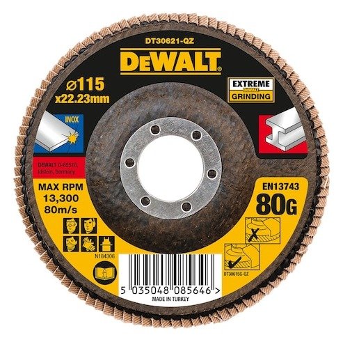 EXTREME 115mm 80G T27 Zirconium Oxide Flap Disc