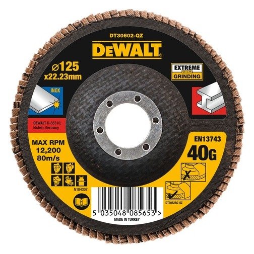 EXTREME 125mm 40G T27 Zirconium Oxide Flap Disc