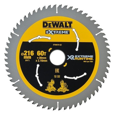 EXTREME RUNTIME 216mm x 30mm 60T Circular Saw Blade