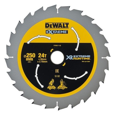 EXTREME RUNTIME 250mm x 30mm 24T Circular Saw Blade