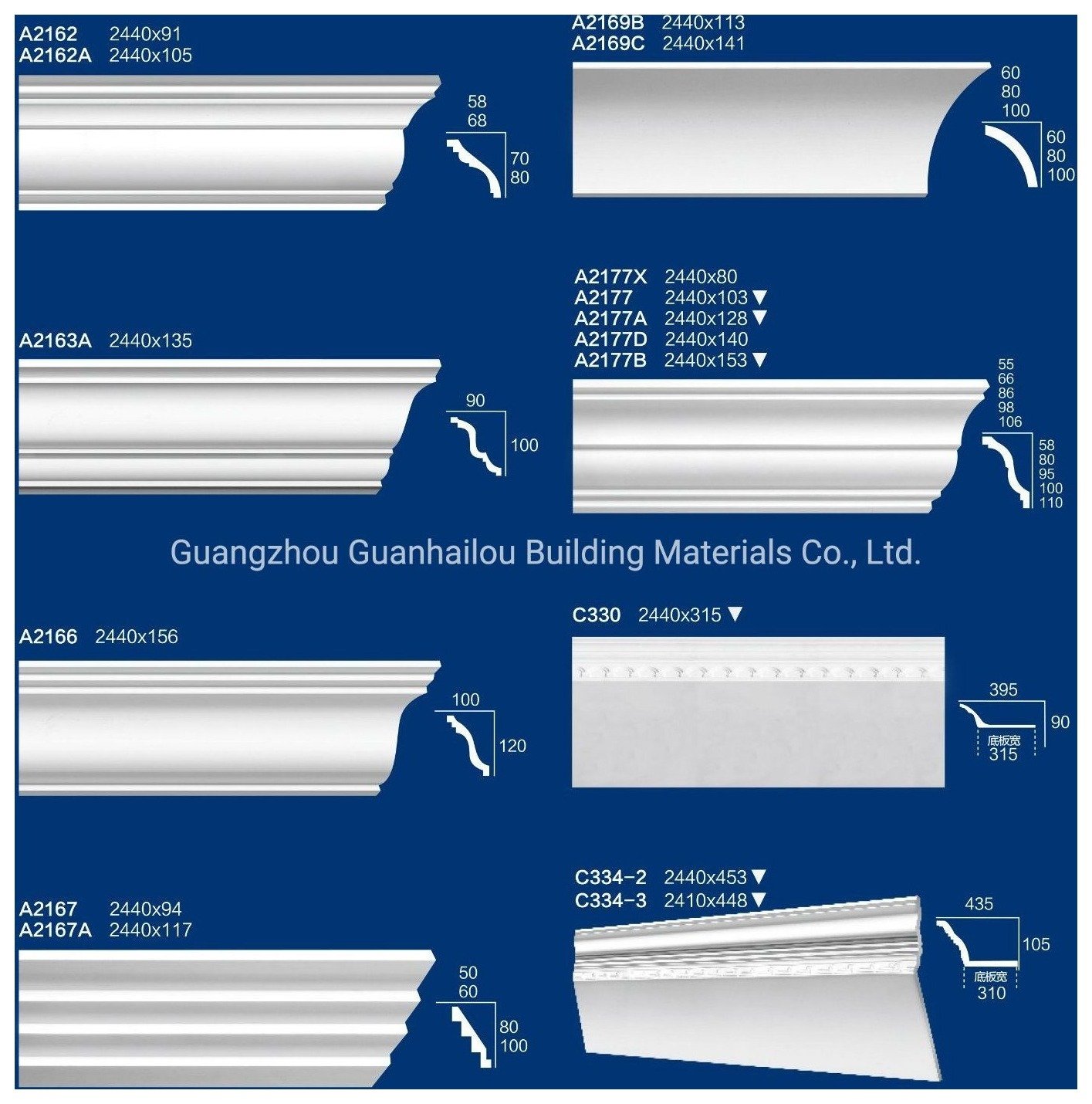 Gypsum Cornice 150mm