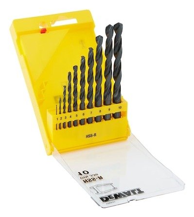 HSS-R Black Oxide Metal Drill Bit Set (10 pc.)