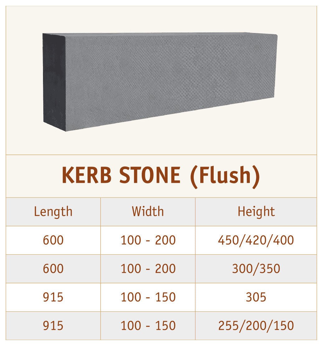 Kerbstone 150x300x500mm
