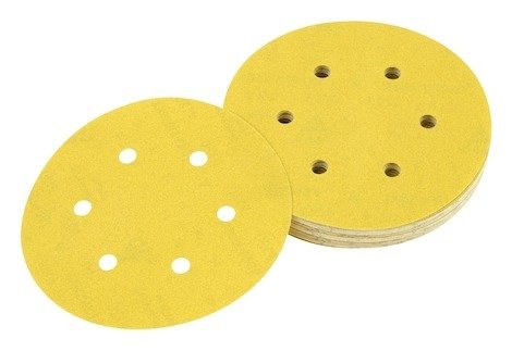 ROS 150mm 60G 8-Hole Multi Purpose Sandpaper Disc (10 Pk)