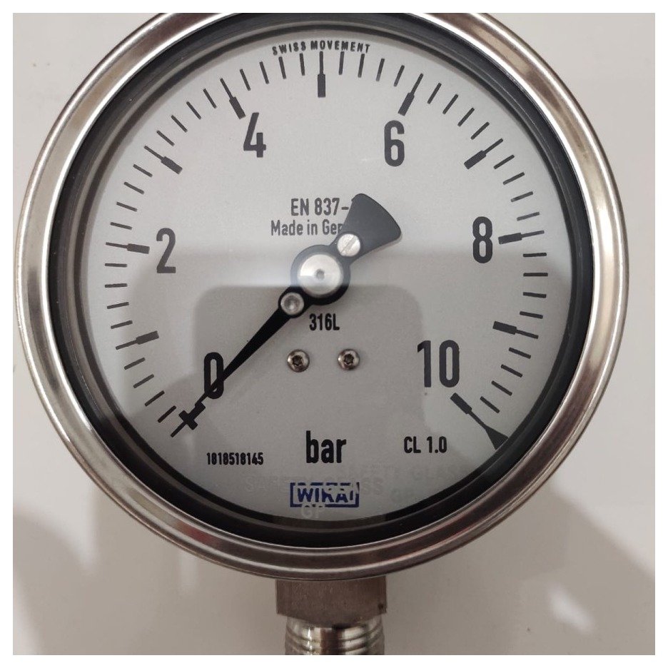 Water Pressure Gauge 0-10 bar