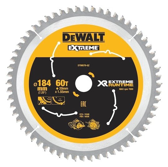 XR EXTREME 184mm 60T Runtime Circular Saw Blade